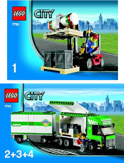 7733 Truck & Forklift (Used) LEGO City