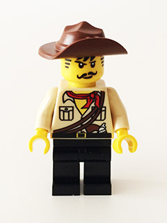 Johnny Thunder (The Lego Movie - Dark Brown Straps, White Pupils) (tlm068)