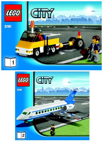 3181 Passenger Plane (Used) LEGO City