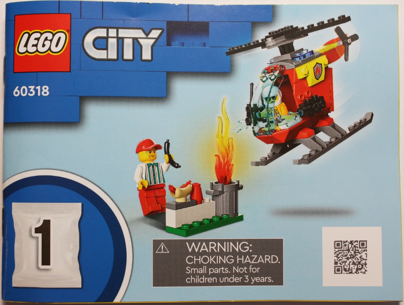 60318 Fire Helicopter (Used) LEGO City