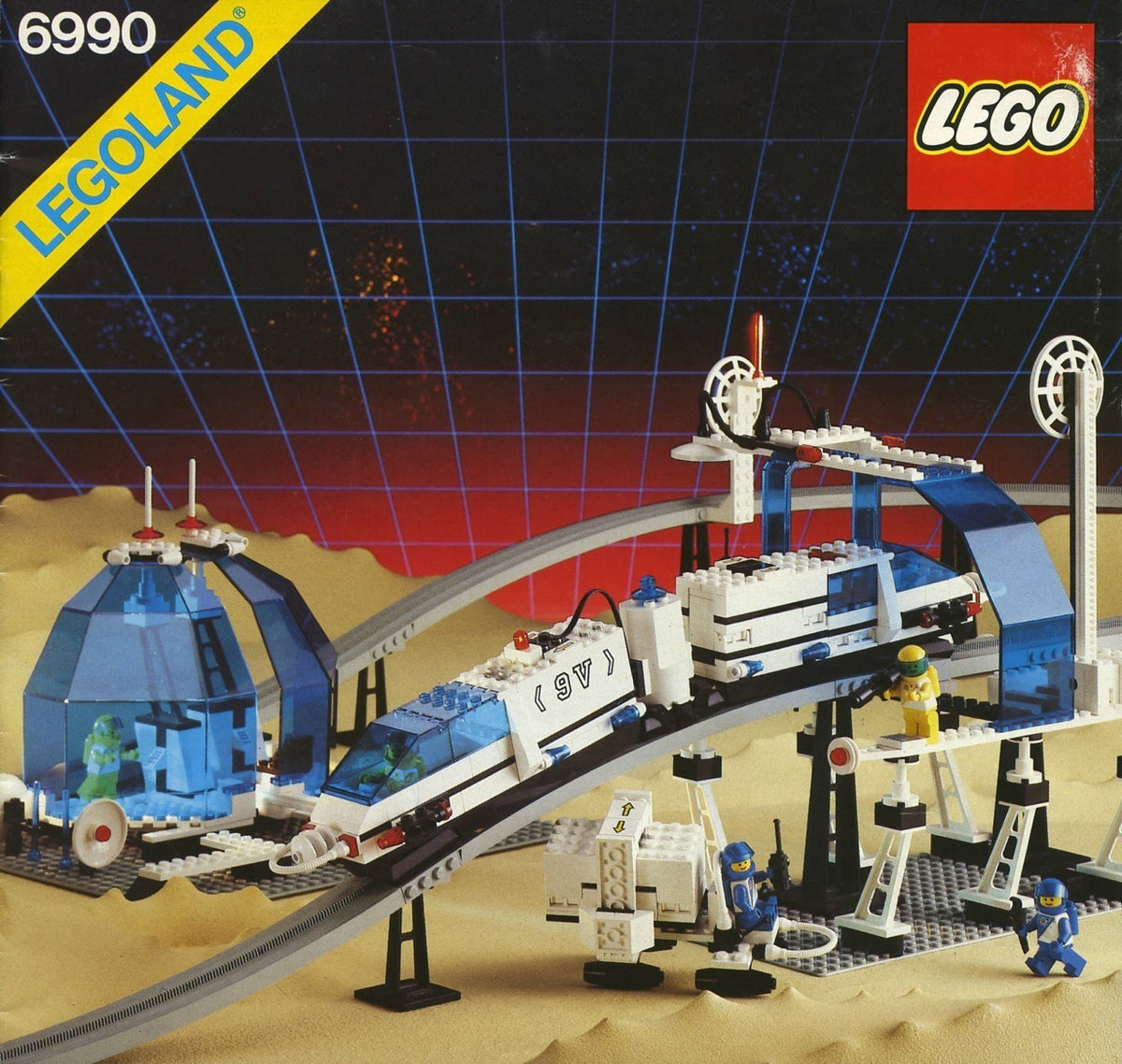 6990 Futuron Monorail Transport System (Used) LEGO Space