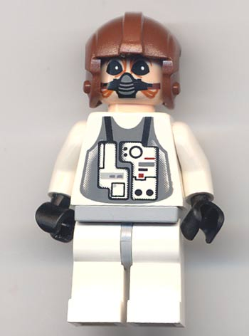 Ten Numb - White Pilot Suit, Light Nougat Head, Aviator Helmet (sw0153)