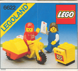 6622 Mailman on Motorcycle (Certified) LEGO Town