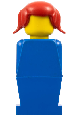 LEGOLAND - Blue Torso, Blue Legs, Red Pigtails Hair (old022)