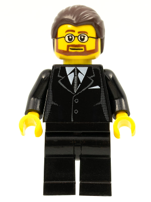 LEGO Brand Store Male, Black Suit - Victor (tls042)
