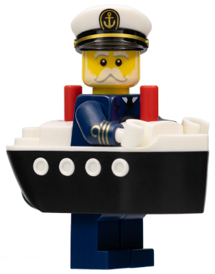 Ferry Captain (Minifigure Only) (col407)
