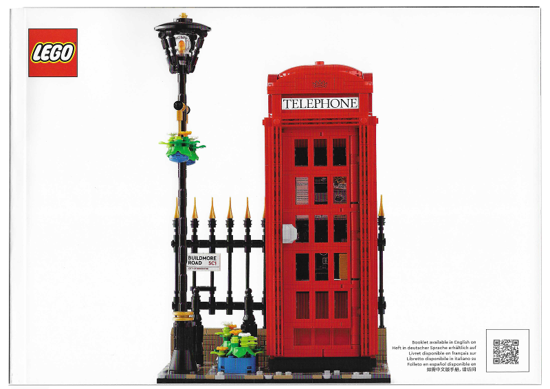 21347 Red London Telephone Box (Used) LEGO Ideas