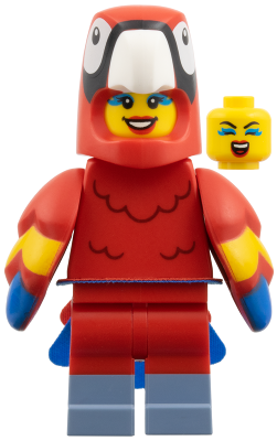 Parrot Costume Fan, Series 28 (Minifigure Only) (col472)