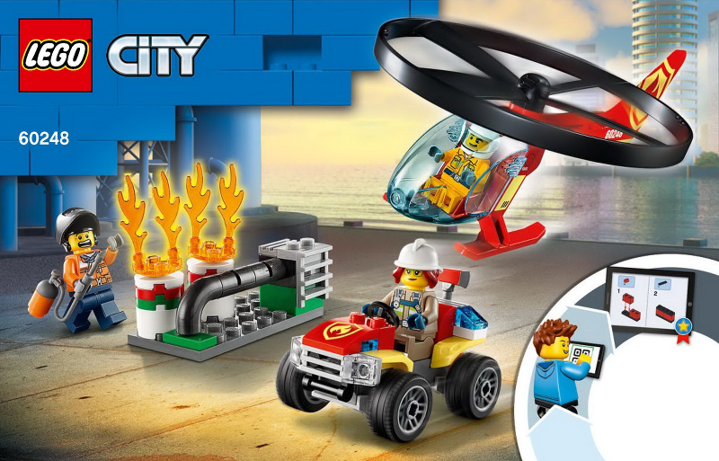 60248 Fire Helicopter Response (Used) LEGO City