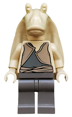 Jar Jar Binks - Tan Torso, Plain Tan Head, Dark Gray Legs (sw0017)