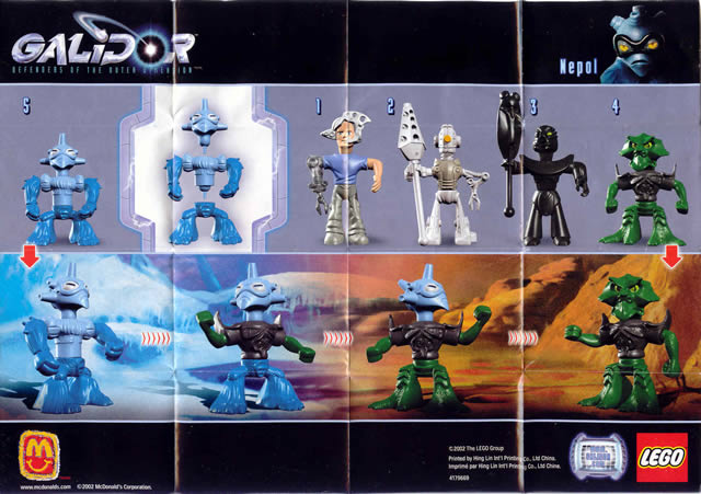 4045 Nepol (McDonald's #5) (Certified) LEGO Galidor