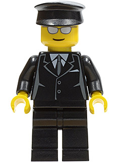 Suit Black, Black Hat, Silver Sunglasses - Airport Limo Driver (cty0172)