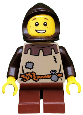 Kingdoms - Peasant, Child with Dark Brown Hood (cas505)