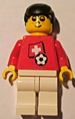 Soccer Player - Swiss Player 5, Swiss Flag Torso Sticker on Front, Black Number Sticker on Back (specify number in listing) (soc040s03)