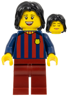 Soccer Fan - FC Barcelona, Female, Dark Red Legs (soc147)