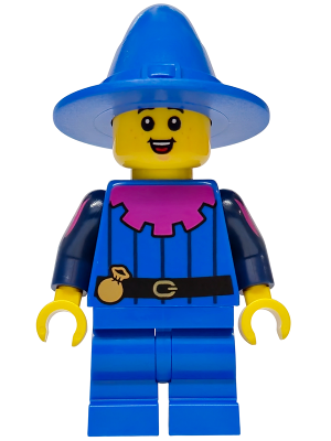 Mushroom Village - Male, Blue Mantle, Medium Legs and Hat (bdp251)
