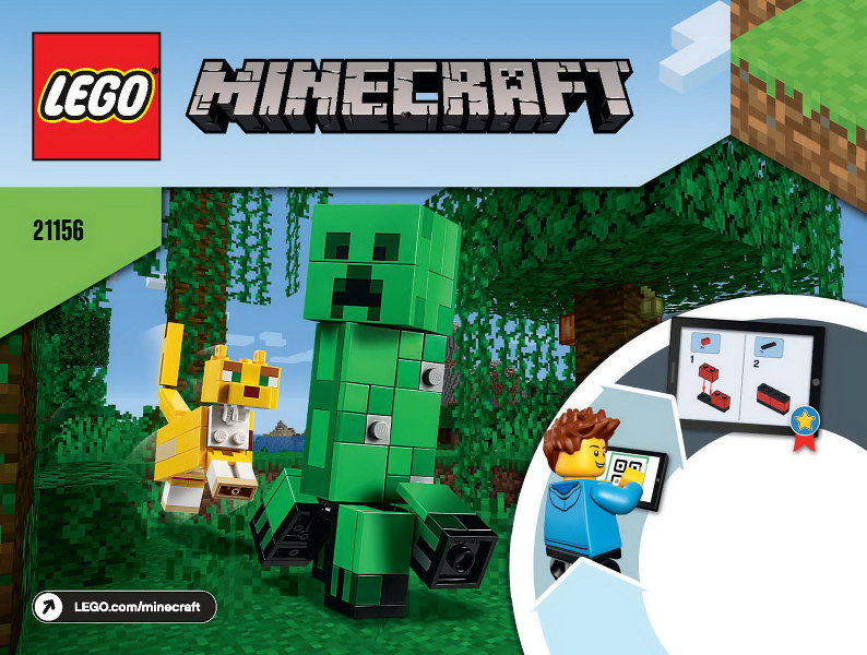 21156 BigFig Creeper and Ocelot (Certified) LEGO Minecraft