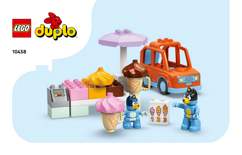 10458 Ice Cream Trip with Bluey (Used) LEGO DUPLO