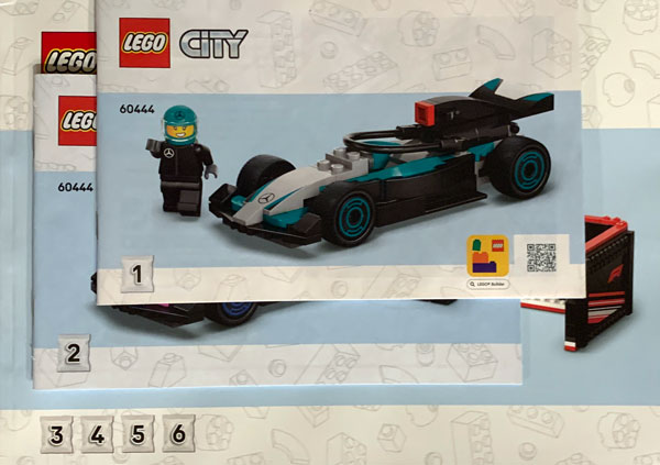 60444 F1 Garage & Mercedes-AMG & Alpine Cars (Used) LEGO City