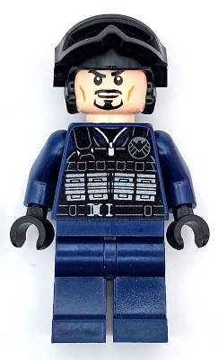 SHIELD Agent - Tony Stark, Tactical Vest, Black Helmet and Goggles (sh0919)