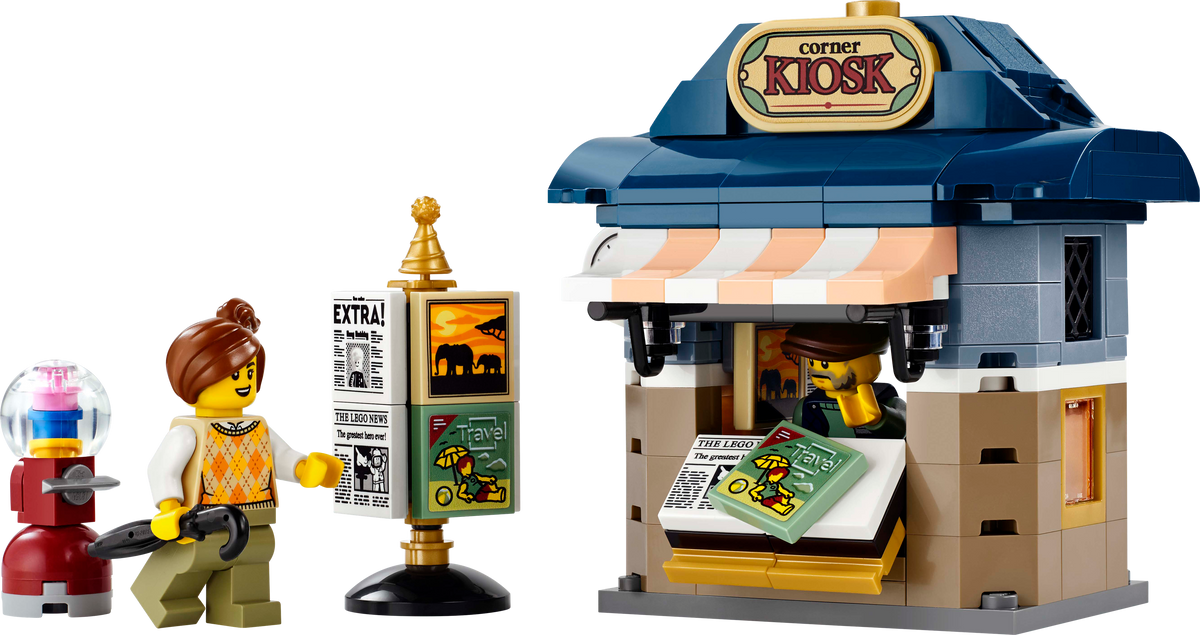 40757 Corner Kiosk (Retired) LEGO Icons