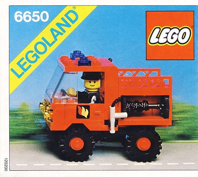 6650 Fire and Rescue Van (Used) LEGO Town