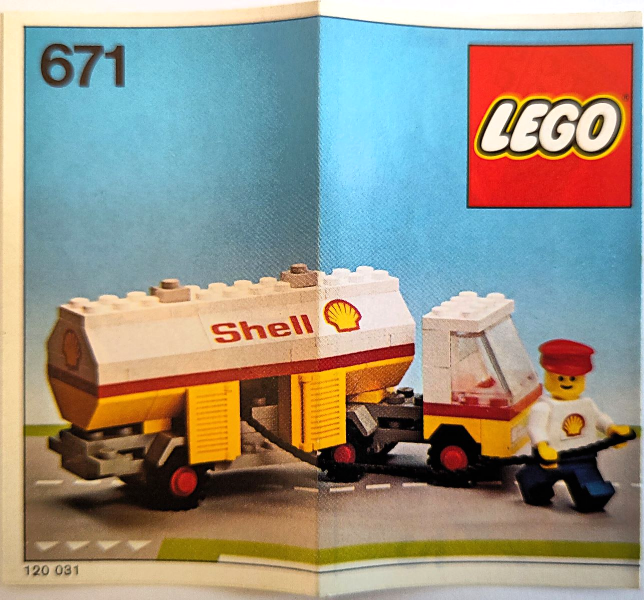 671 Shell Petrol Tanker (Certified) LEGO Town