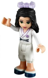 Friends Emma - White Karate Uniform, Bow (frnd0037)