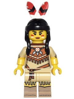 Tribal Woman, Series 15 (Minifigure Only) (col232)