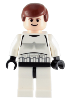 Han Solo - Stormtrooper Outfit, Plain Legs, Black Eyes (sw0205)
