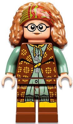 Professor Sybill Trelawney - Reddish Brown and Sand Green Robes (hp332)