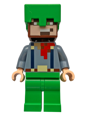 Hero - Sand Blue Torso, Bright Green Legs and Helmet