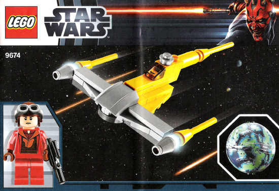 9674 Naboo Starfighter & Naboo (Certified) LEGO Star Wars