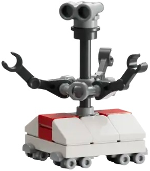 Treadwell Droid - White and Red Body, Light Bluish Gray Binoculars (sw1446)