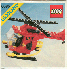 6685 Fire Copter 1 (Certified) LEGO Town