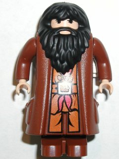 Rubeus Hagrid - Reddish Brown Topcoat (Light Nougat Version with Movable Hands) (hp061)