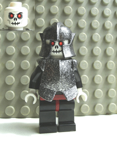 Fantasy Era - Skeleton Warrior 5, White, Speckled Breastplate and Helmet, Dark Red Hips and Black Legs (cas331)