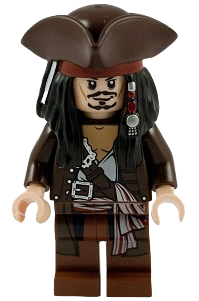 Captain Jack Sparrow - Dark Brown Jacket, Tricorne (poc011)