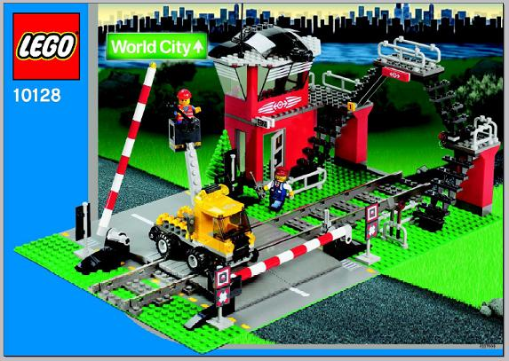 10128 Train Level Crossing (Used) LEGO World City