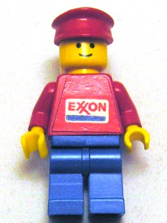 Exxon - Blue Legs, Red Hat (Sticker Torso) (exx004s)