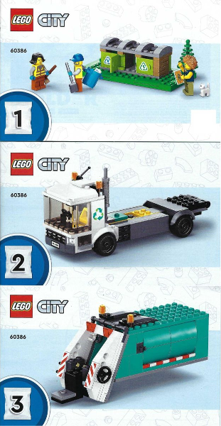 60386 Recycling Truck (Used) LEGO City