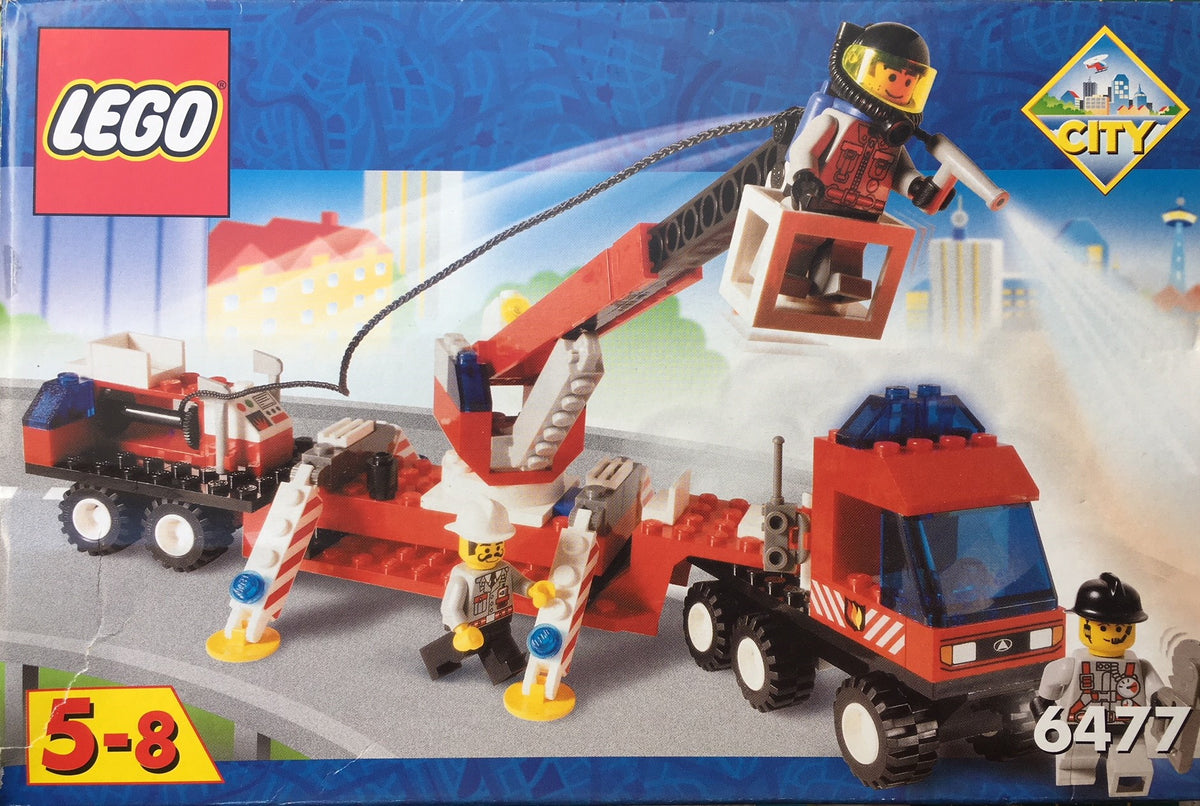6477 Fire Fighters' Lift Truck (Used) LEGO Town