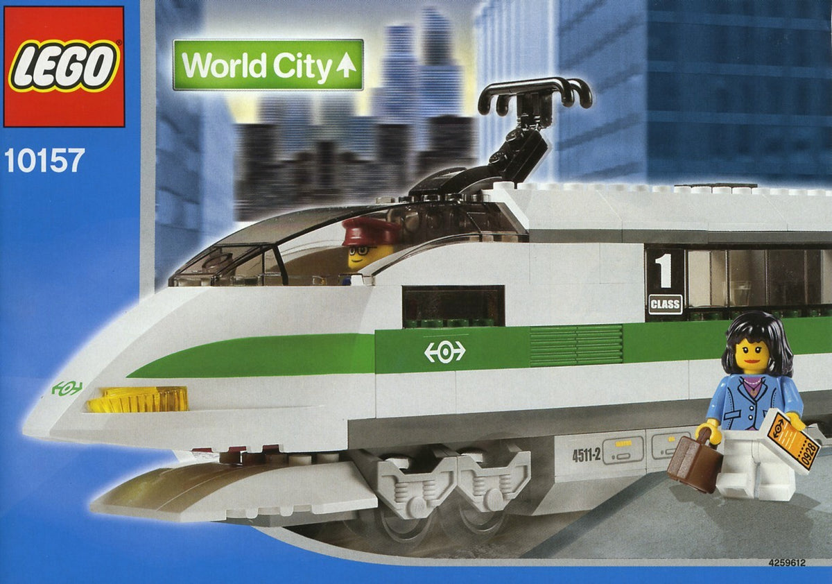 10157 High Speed Train Locomotive (Used) LEGO World City