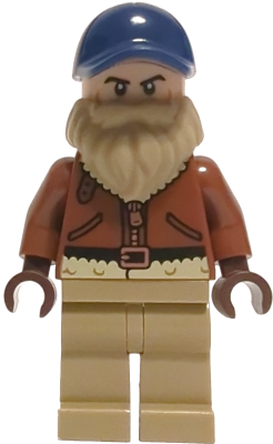 Chief Jim Hopper - Reddish Brown Coat, Dark Blue Cap, Dark Tan Beard (st024)