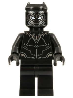 Black Panther - Dark Silver and Dark Bluish Gray Armor Contours (sh0839)