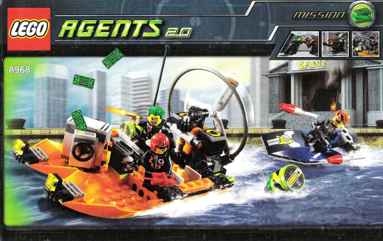 8968 River Heist (Used) LEGO Agents