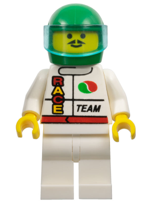 Octan - Race Team, White Legs, Green Helmet, Trans-Light Blue Visor (oct044)