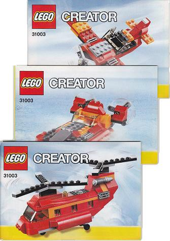 31003 Red Rotors (Certified) LEGO Creator