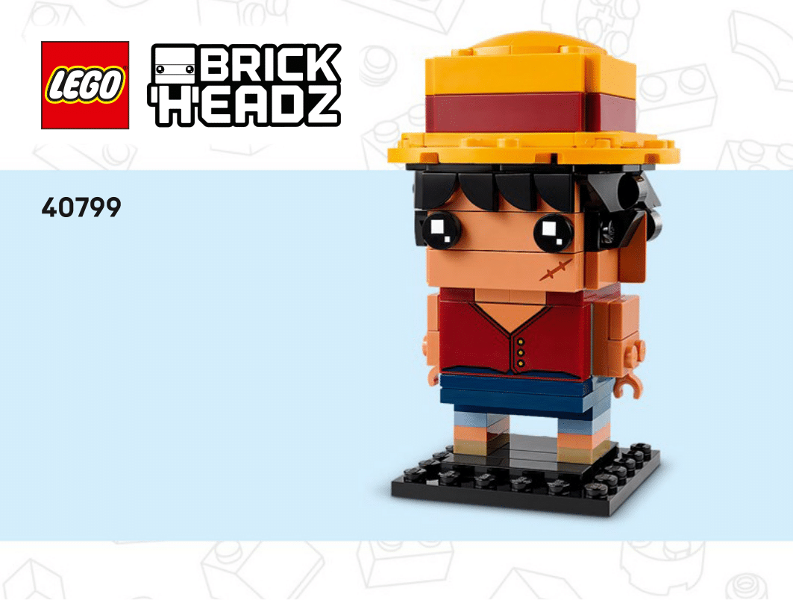 40799 Monkey D. Luffy Figure (Certified) LEGO BrickHeadz