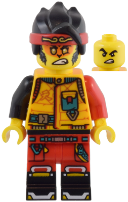 Monkie Kid - Bright Light Orange Diving Suit, Black Tail (mk127)